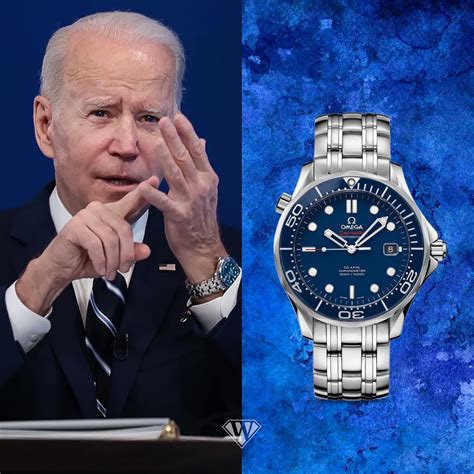 biden omega watch|Biden wearing omega seamaster.